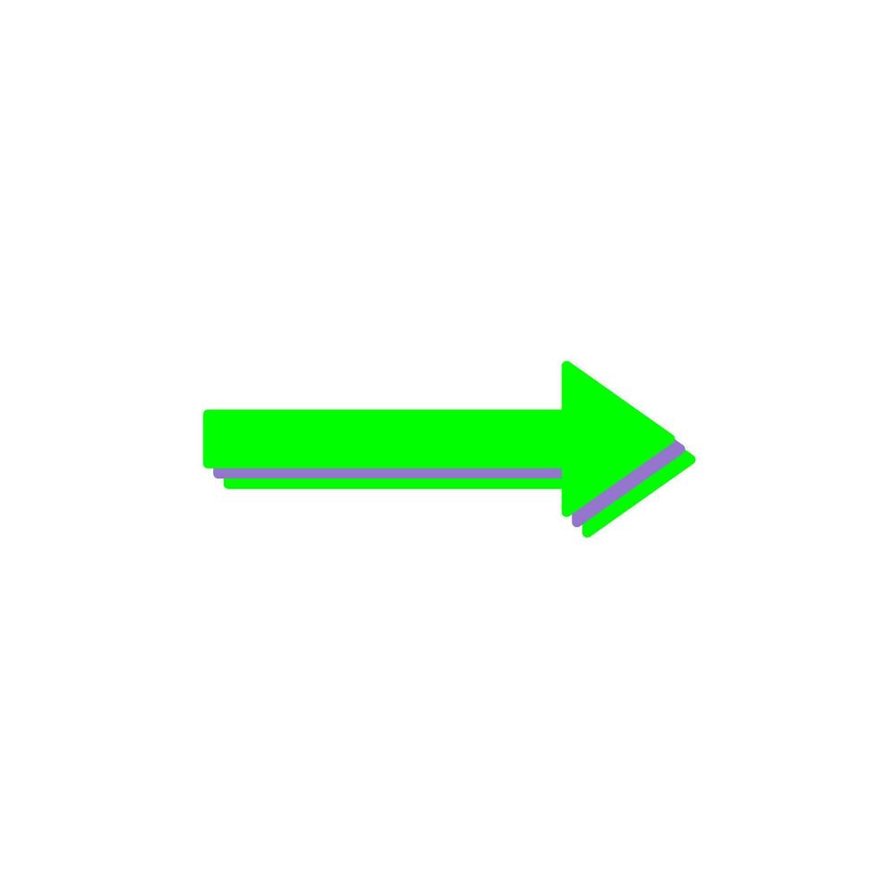 Unique Right Arrow Vector Icon