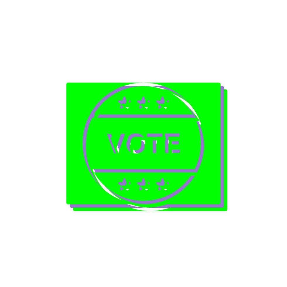 Vote Sticker Vector Icon