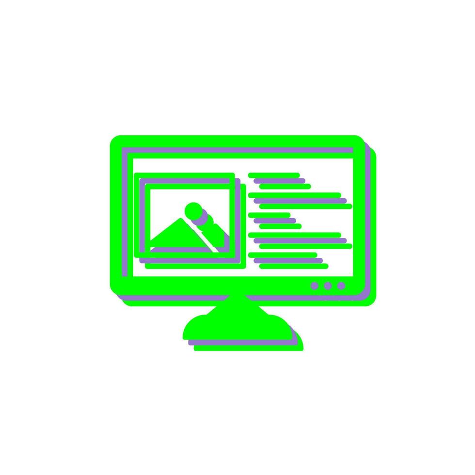Unique Content Planning Vector Icon