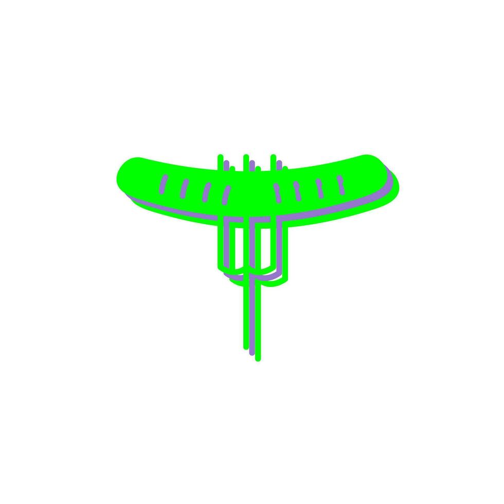 Sausage on Fork Vector Icon