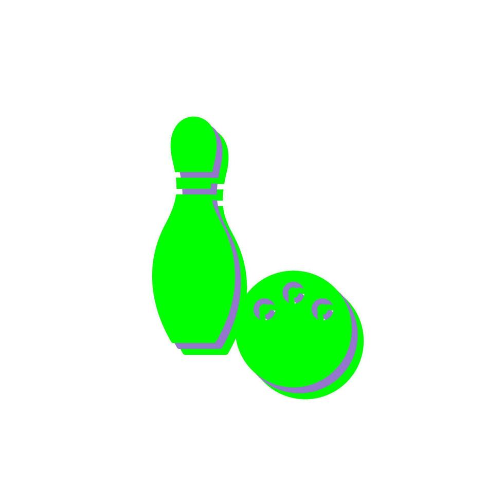 Unique Bowling Vector Icon