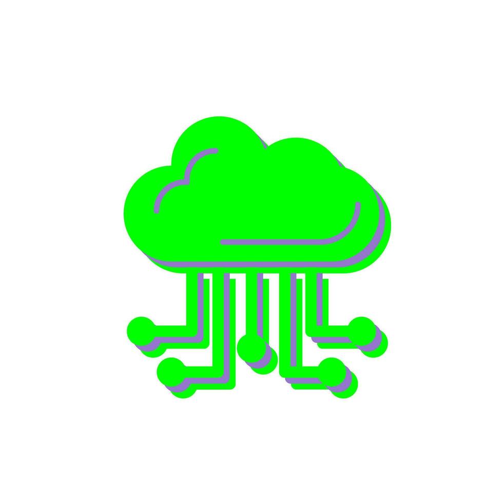 Cloud Computing Vector Icon