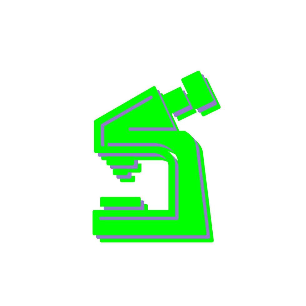 icono de vector de microscopio