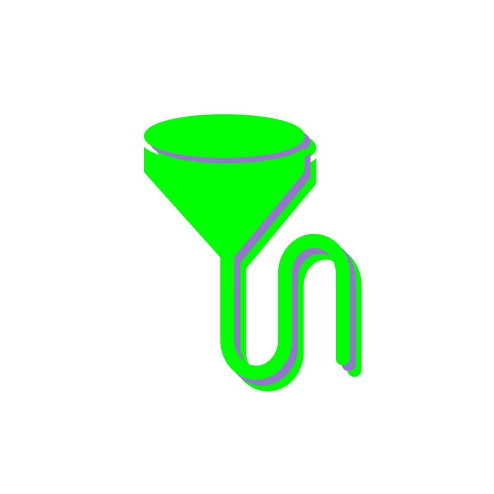 Unique Beer Bong Vector Icon