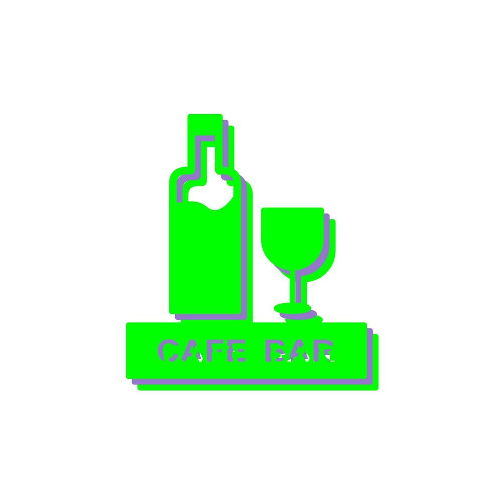 Unique Drinks Cafe Vector Icon