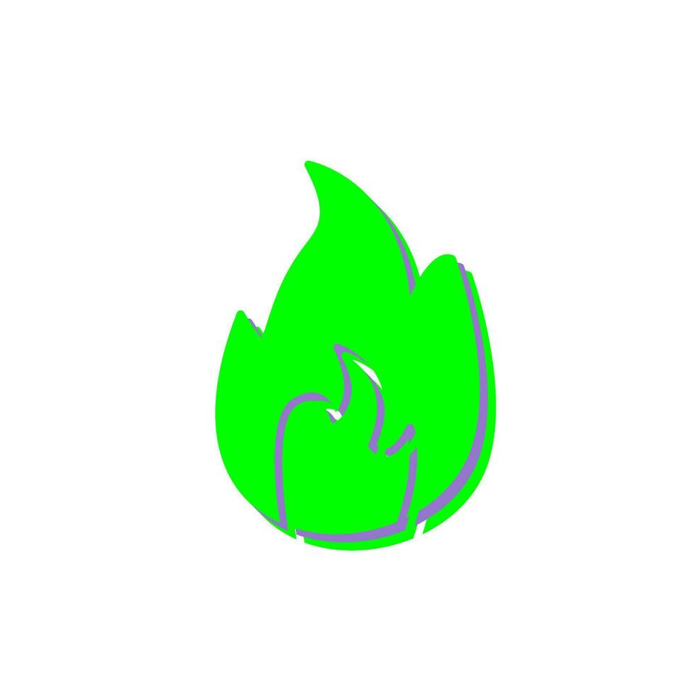 Unique Flame Vector Icon