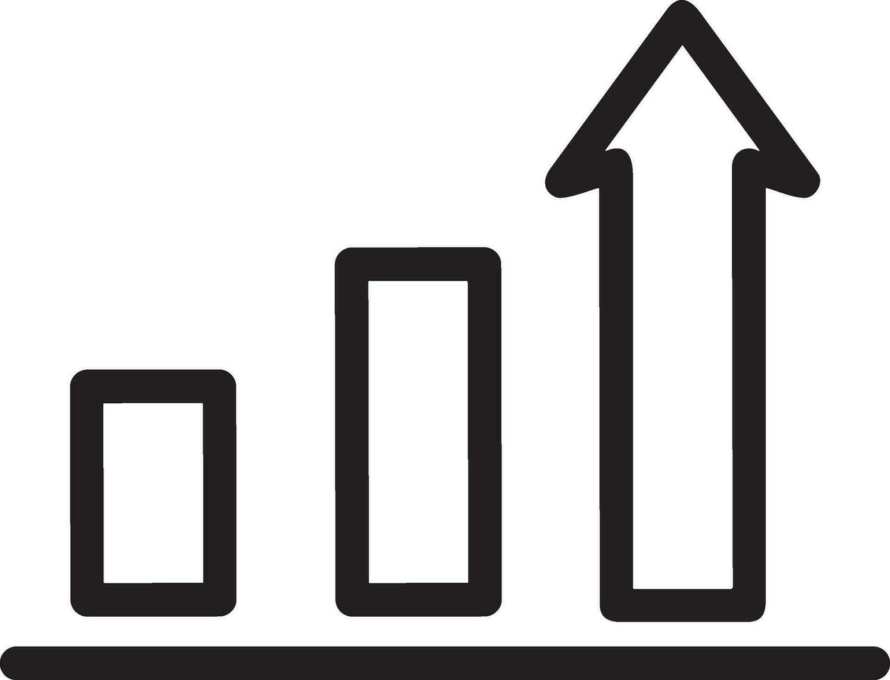 crecimiento negocio icono símbolo vector imagen. ilustración de el Progreso contorno infografía estrategia desarrollo diseño imagen