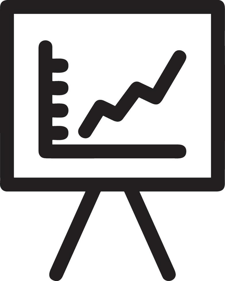 Growth business icon symbol vector image. Illustration of the progress outline infographic strategy  development design image