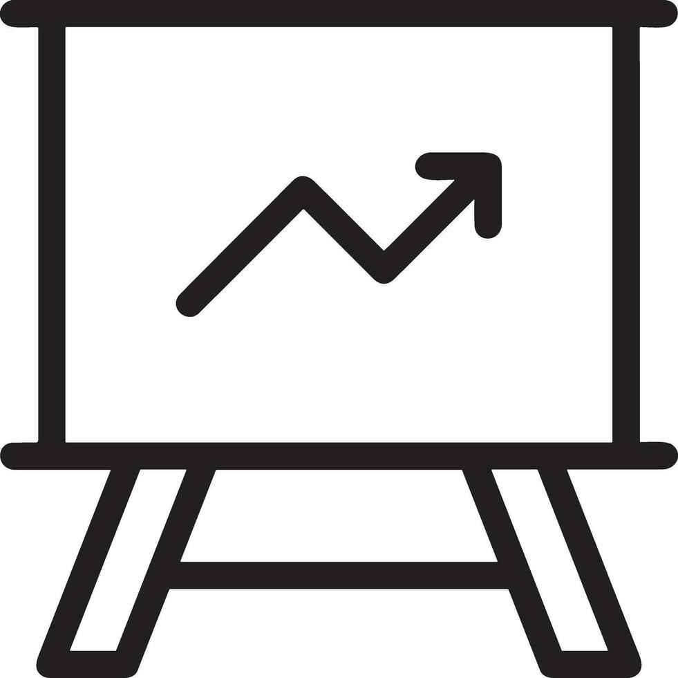 Growth business icon symbol vector image. Illustration of the progress outline infographic strategy  development design image