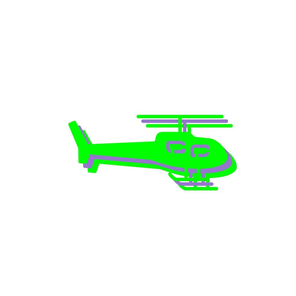 icono de vector de helicóptero