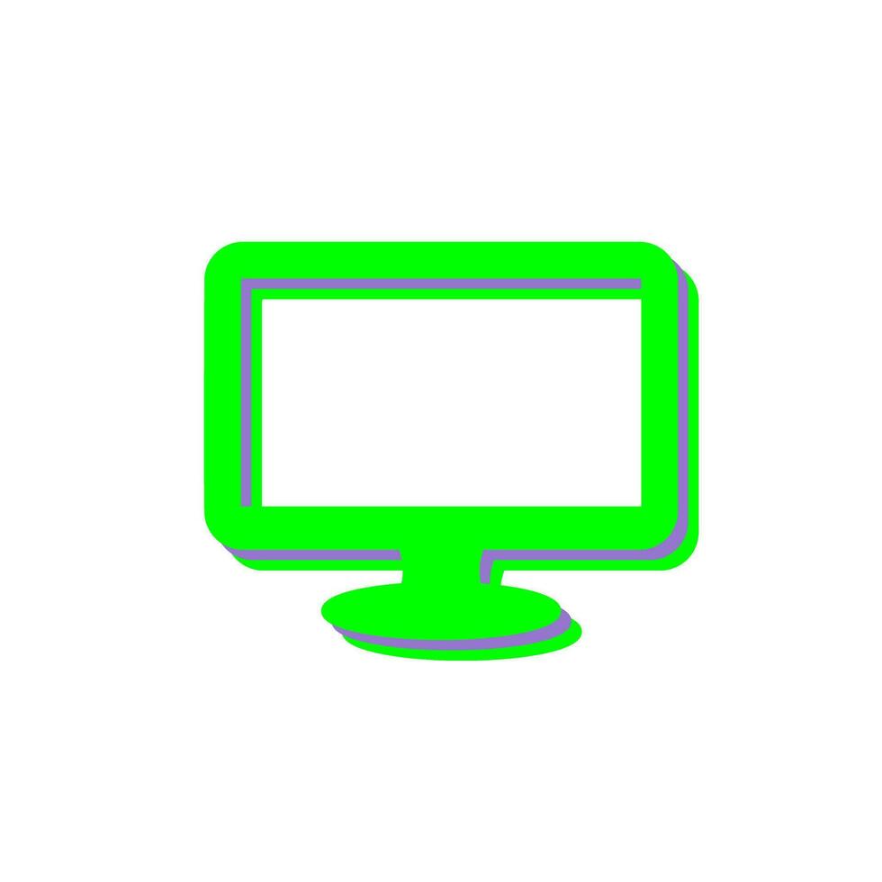 monitor de icono de vector