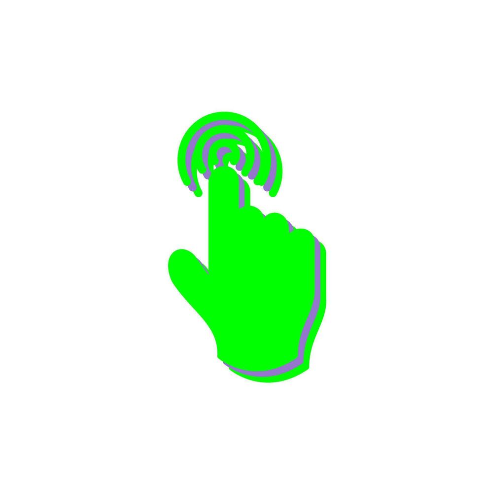 Danger of Hand Press Vector Icon