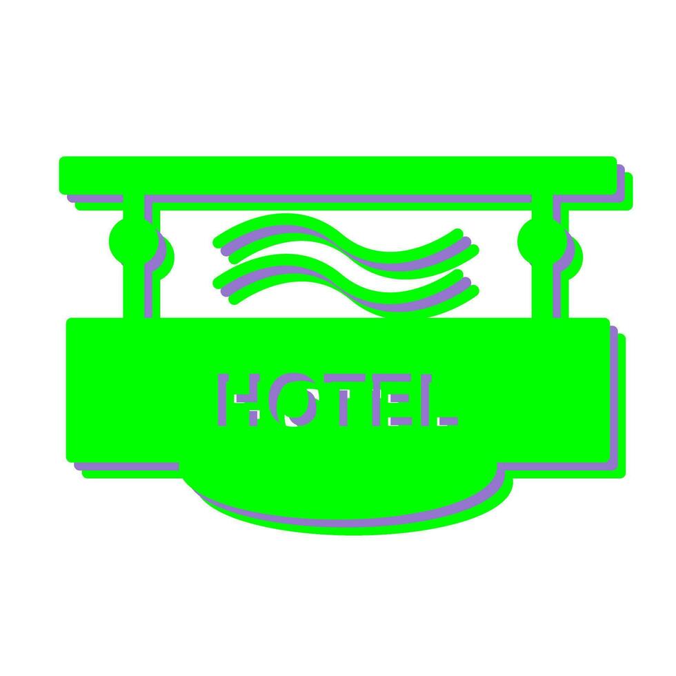 icono de vector de signo de hotel