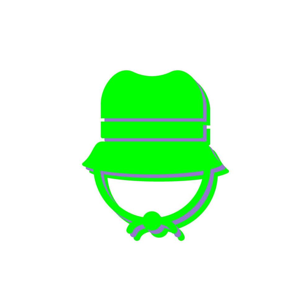 icono de vector de sombrero de camping