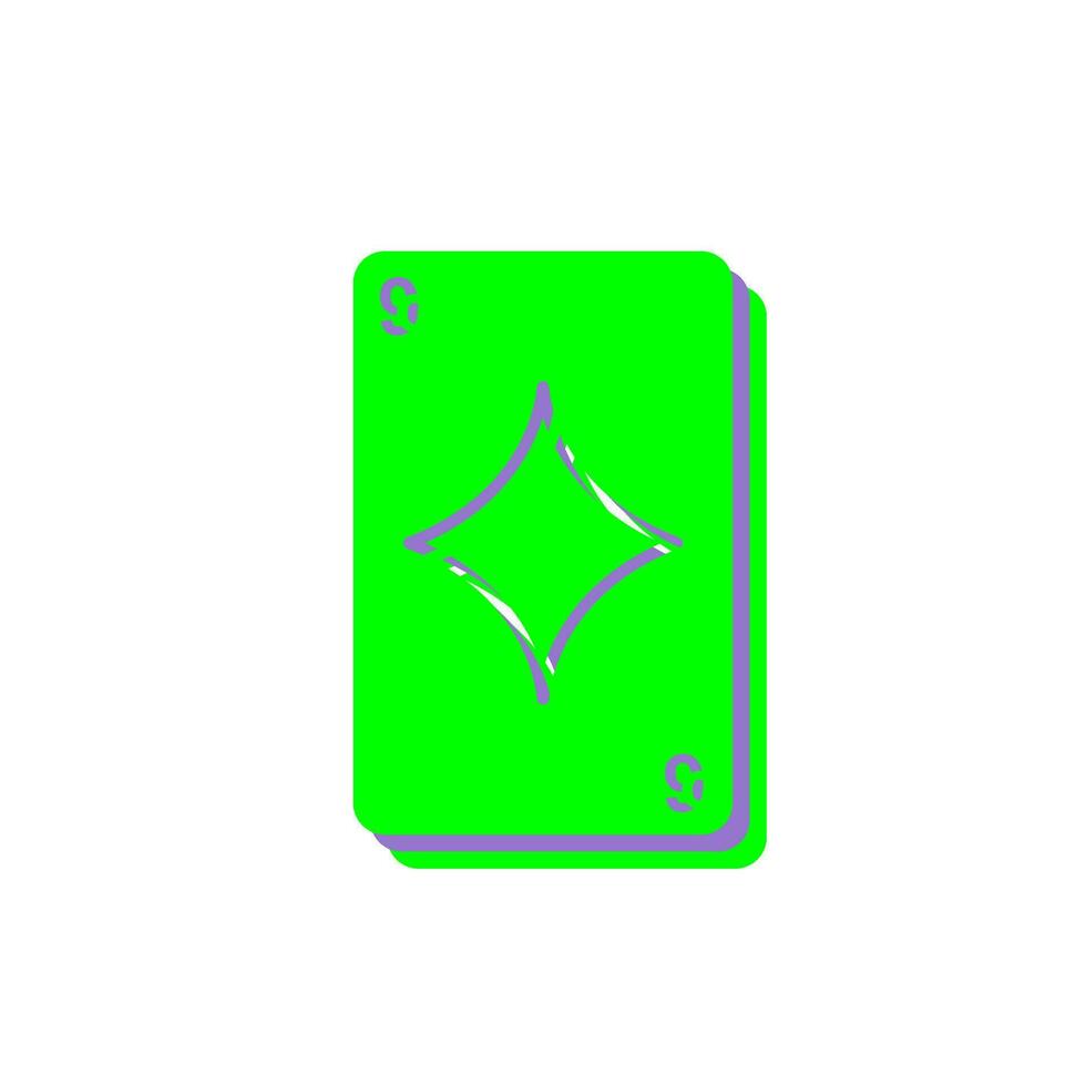 Diamonds Card Vector Icon
