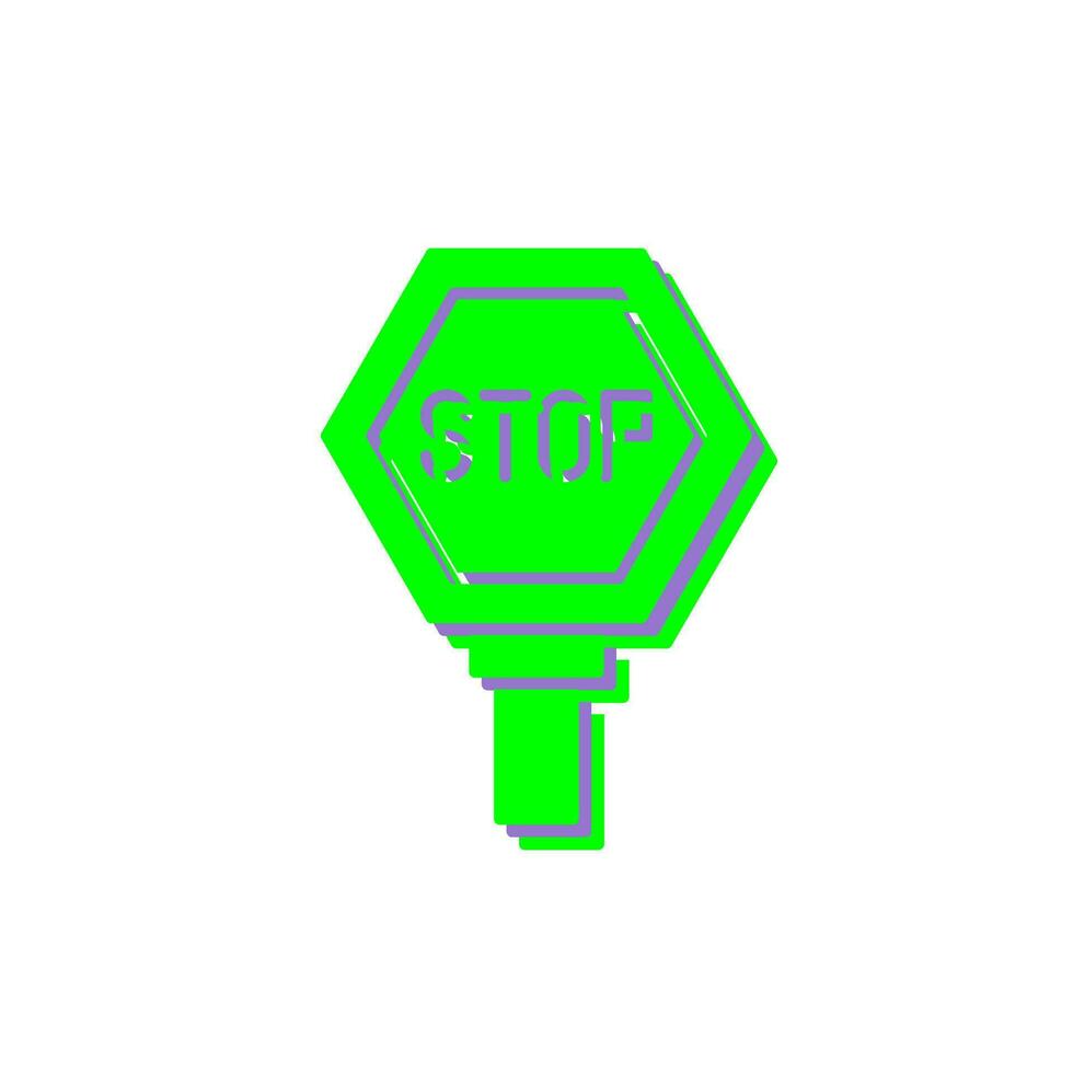 icono de vector de señal de stop