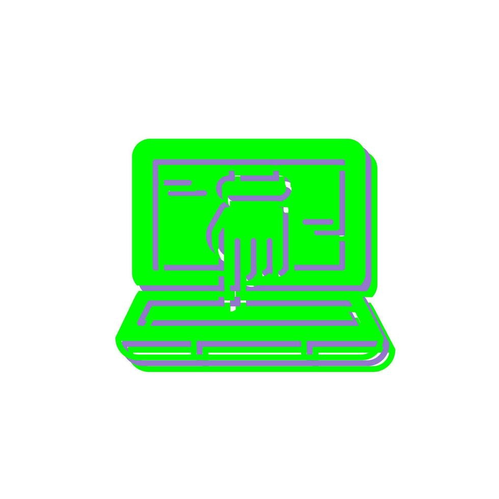 Computer Hacking Vector Icon