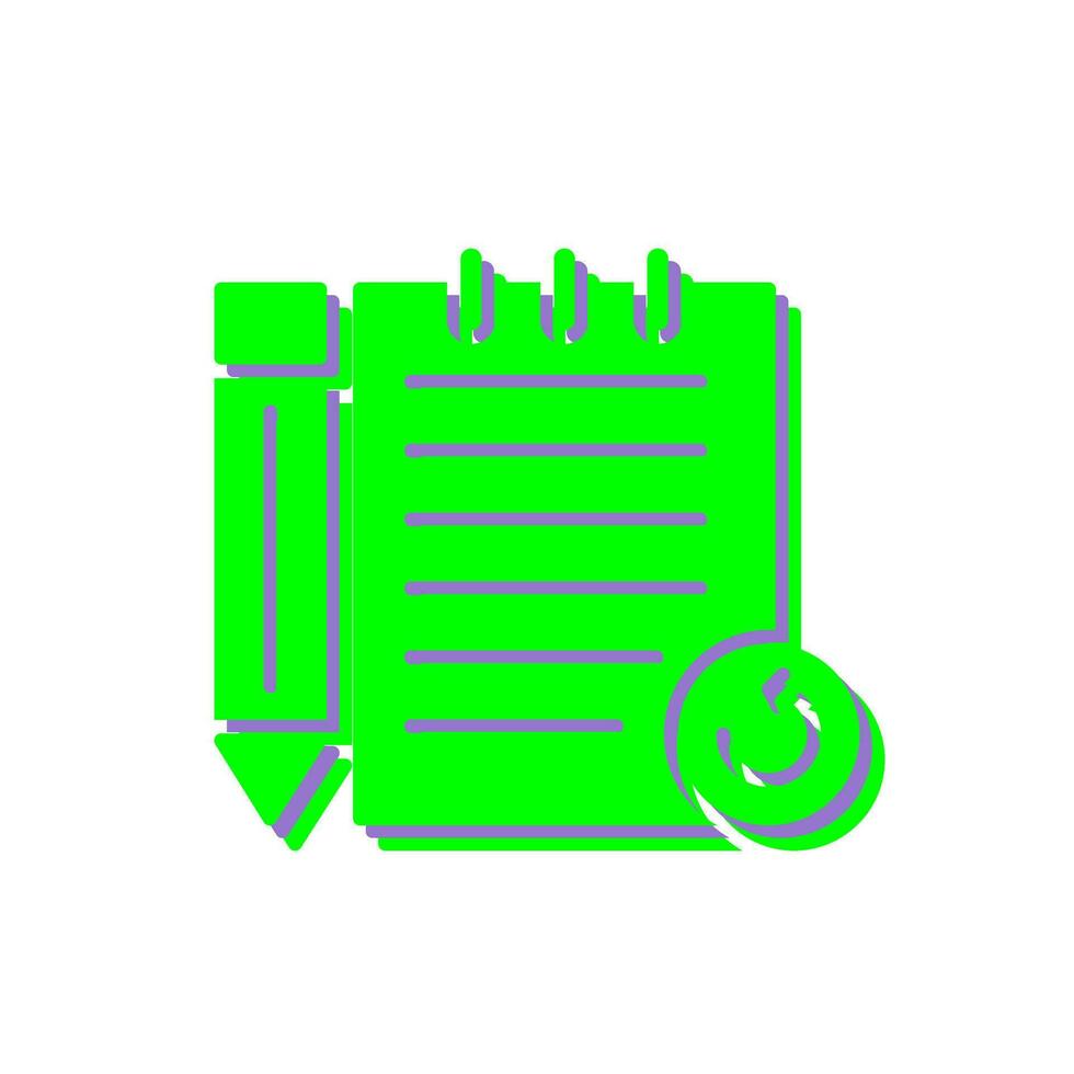 Rechecked Notes Vector Icon
