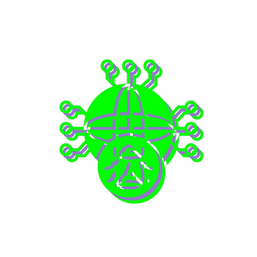 Global Malware Vector Icon