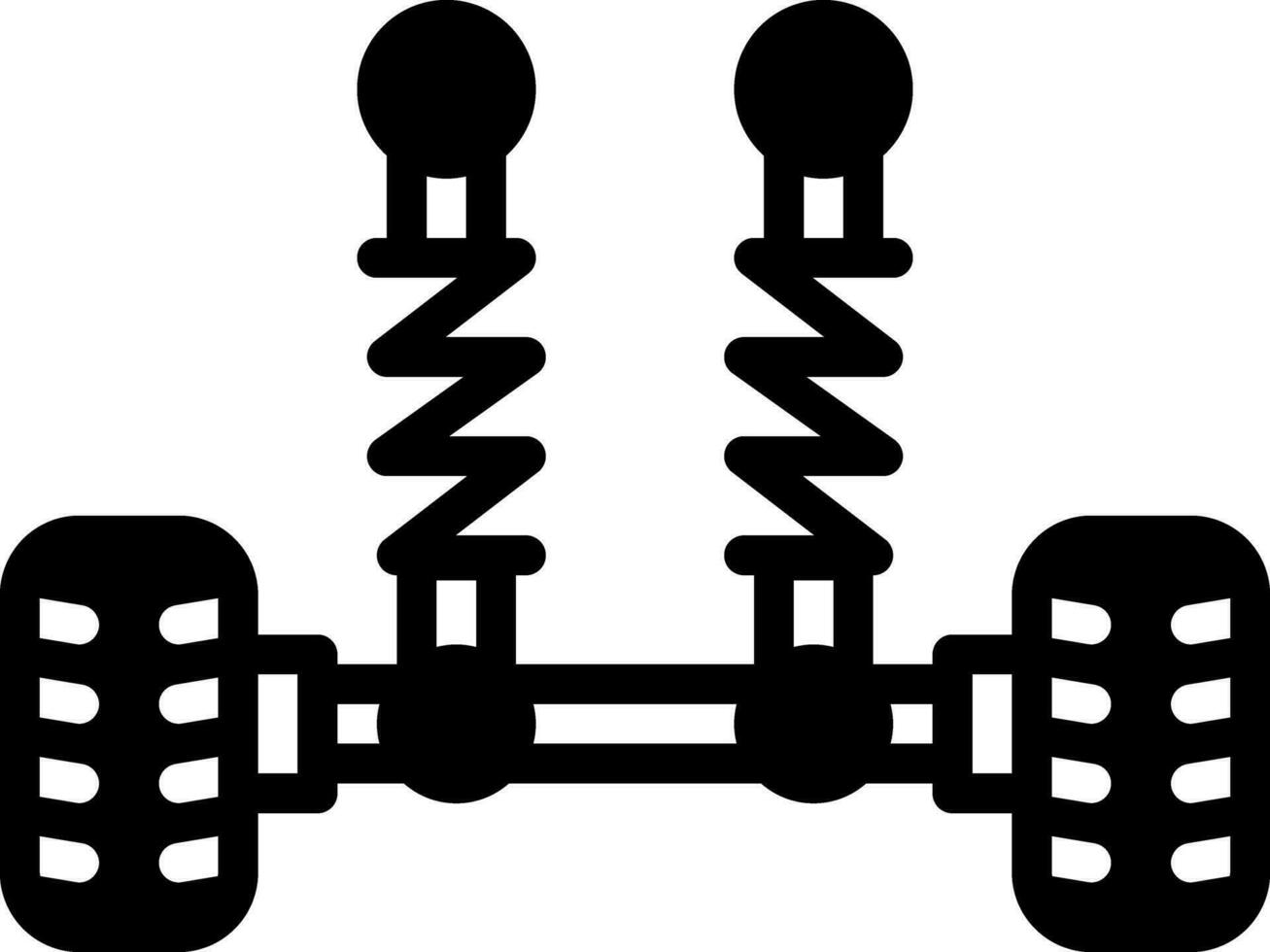 solid icon for suspension vector