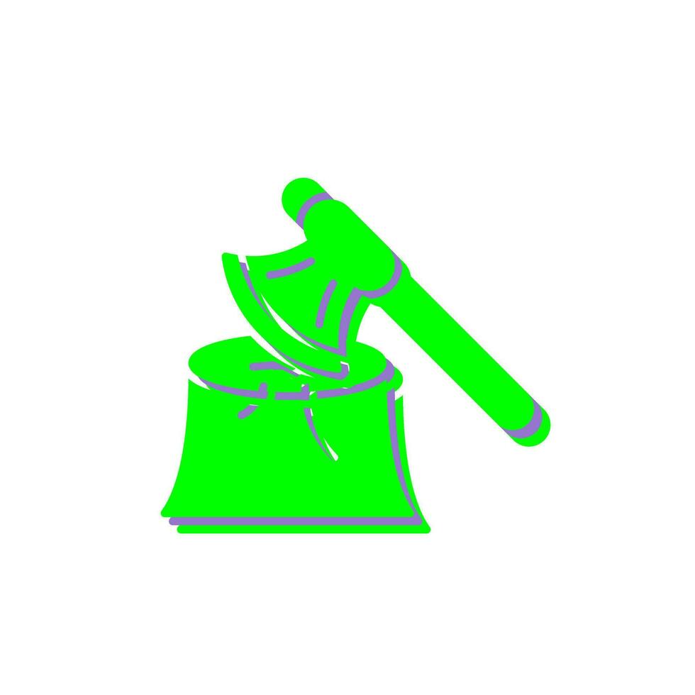 Wood Axe Vector Icon