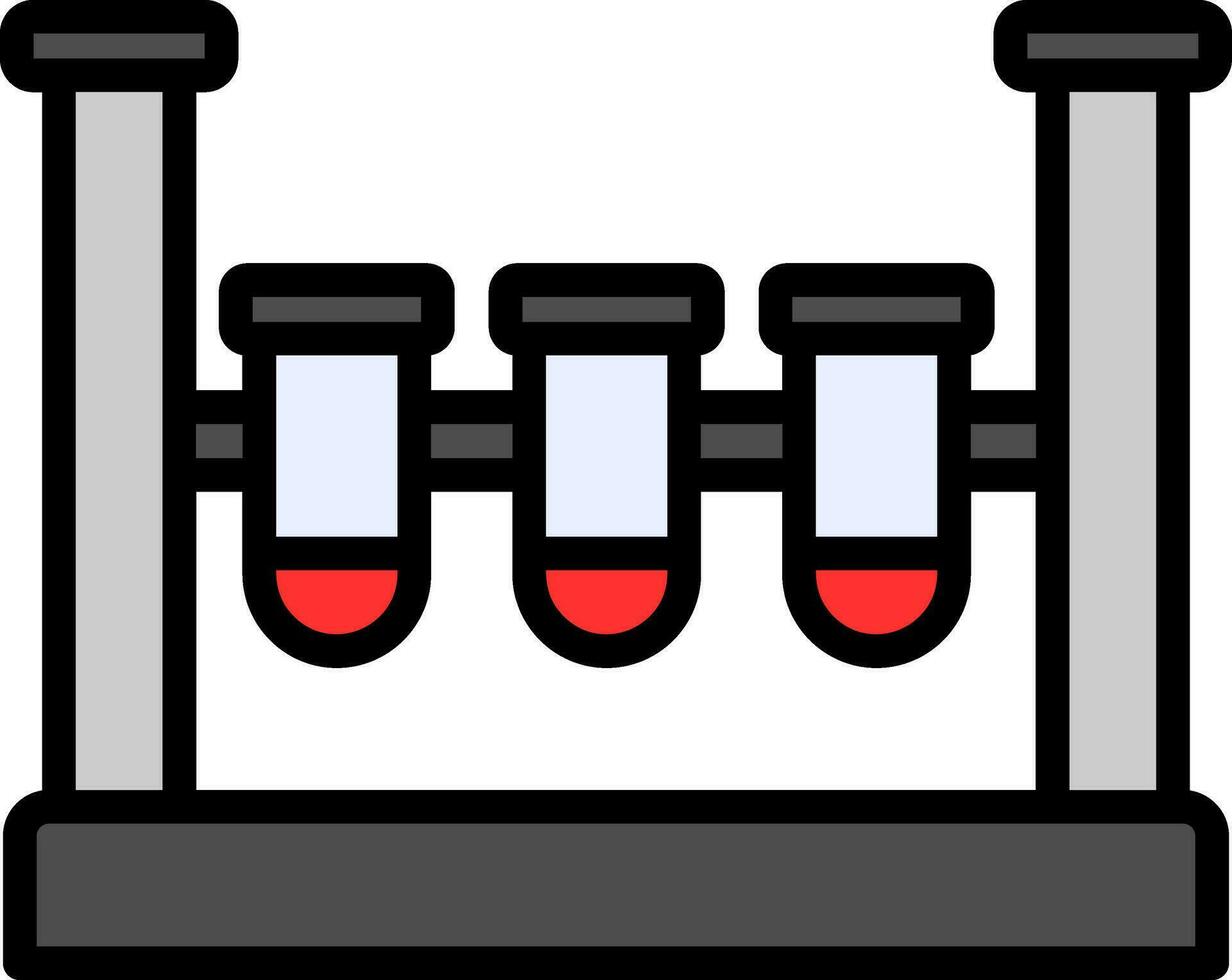 Test Tubes Vector Icon Design