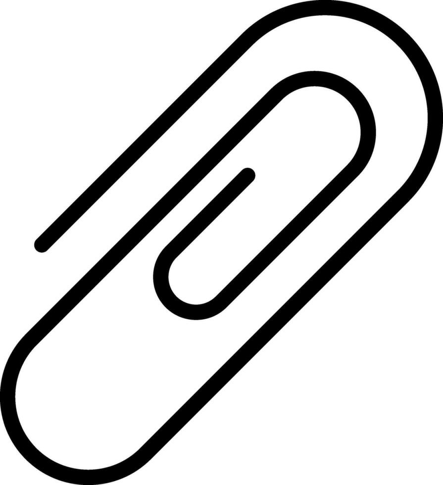 Paper Clip Vector Icon Design