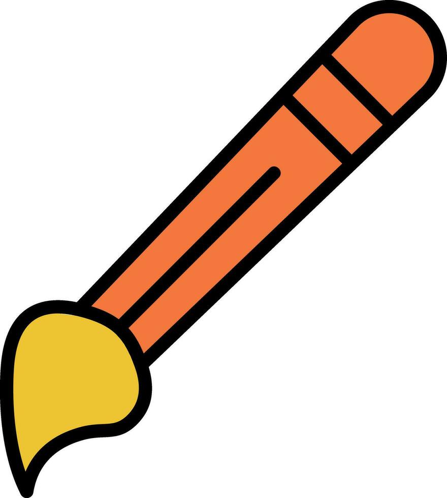 Paint Brush Vector Icon Design