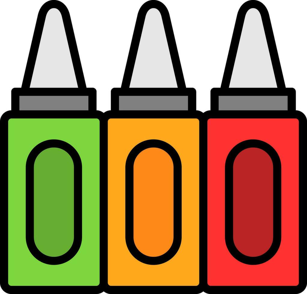 Crayon Vector Icon Design