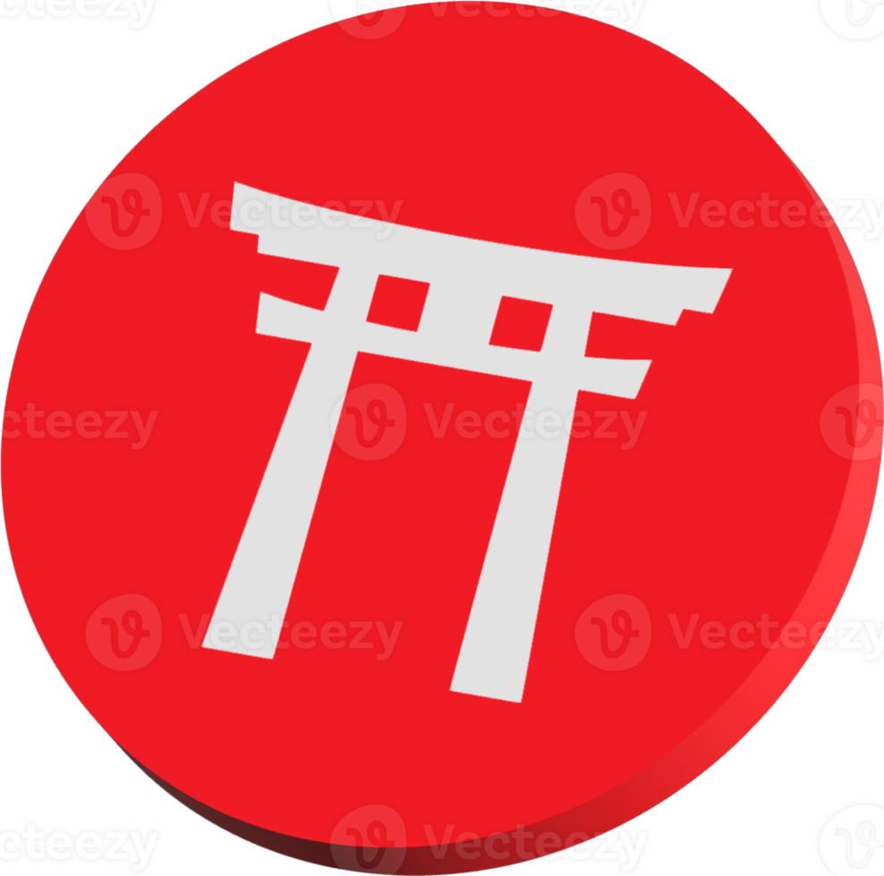 Japanese elements icon for decoration concept png