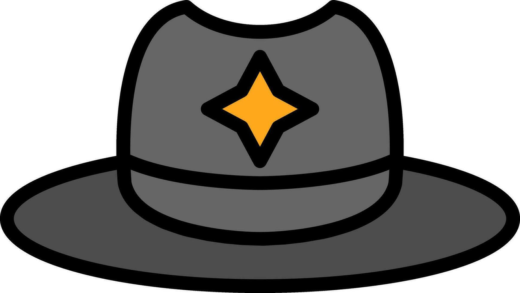 diseño de icono de vector de sombrero