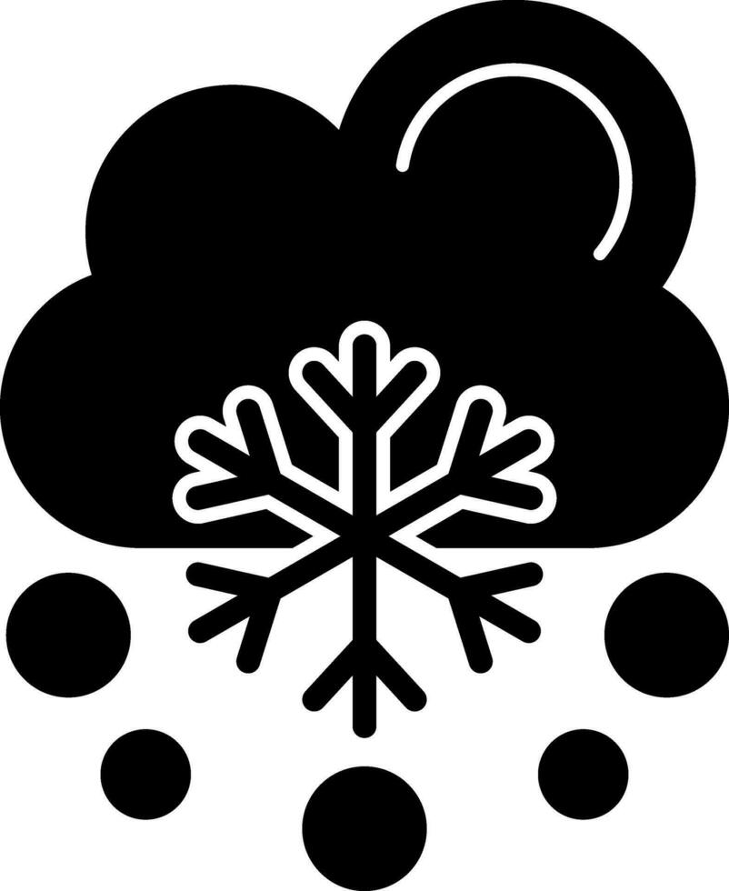 Snowfalling Vector Icon Design