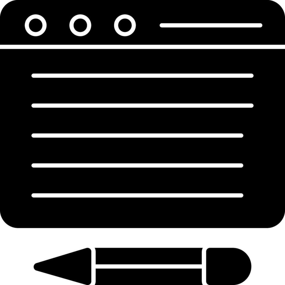 Copywriter Vector Icon Design