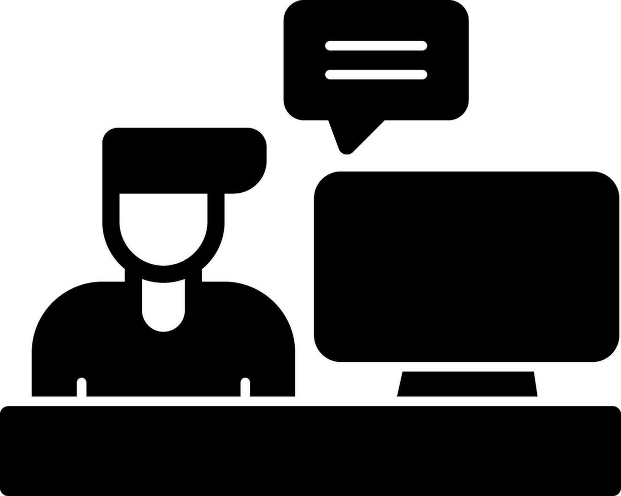 Blogger Vector Icon Design
