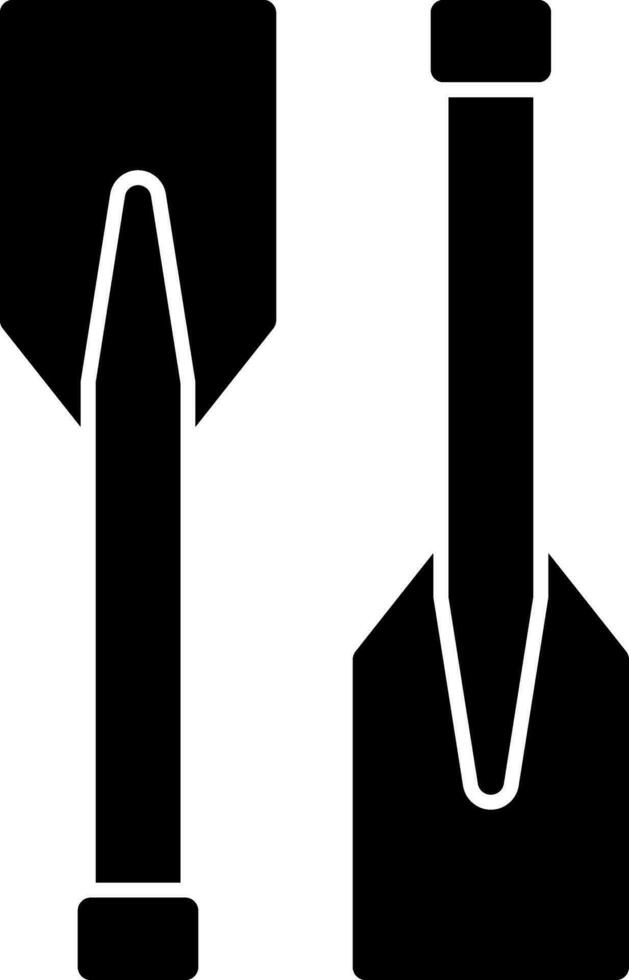 Oars Vector Icon Design