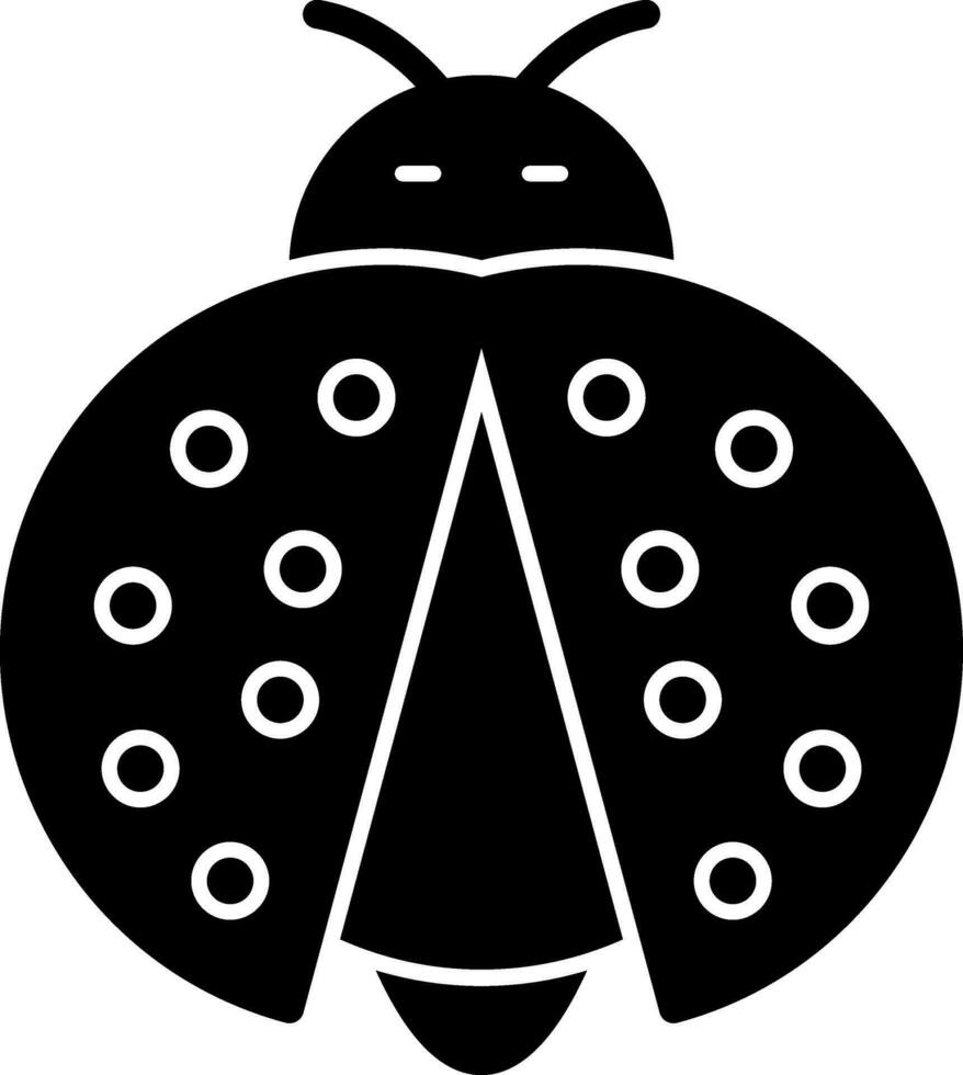 diseño de icono de vector de mariquita