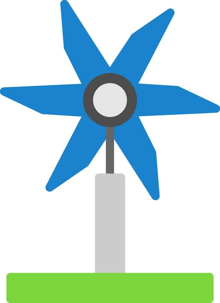 Wind Turbine Vector Icon Design