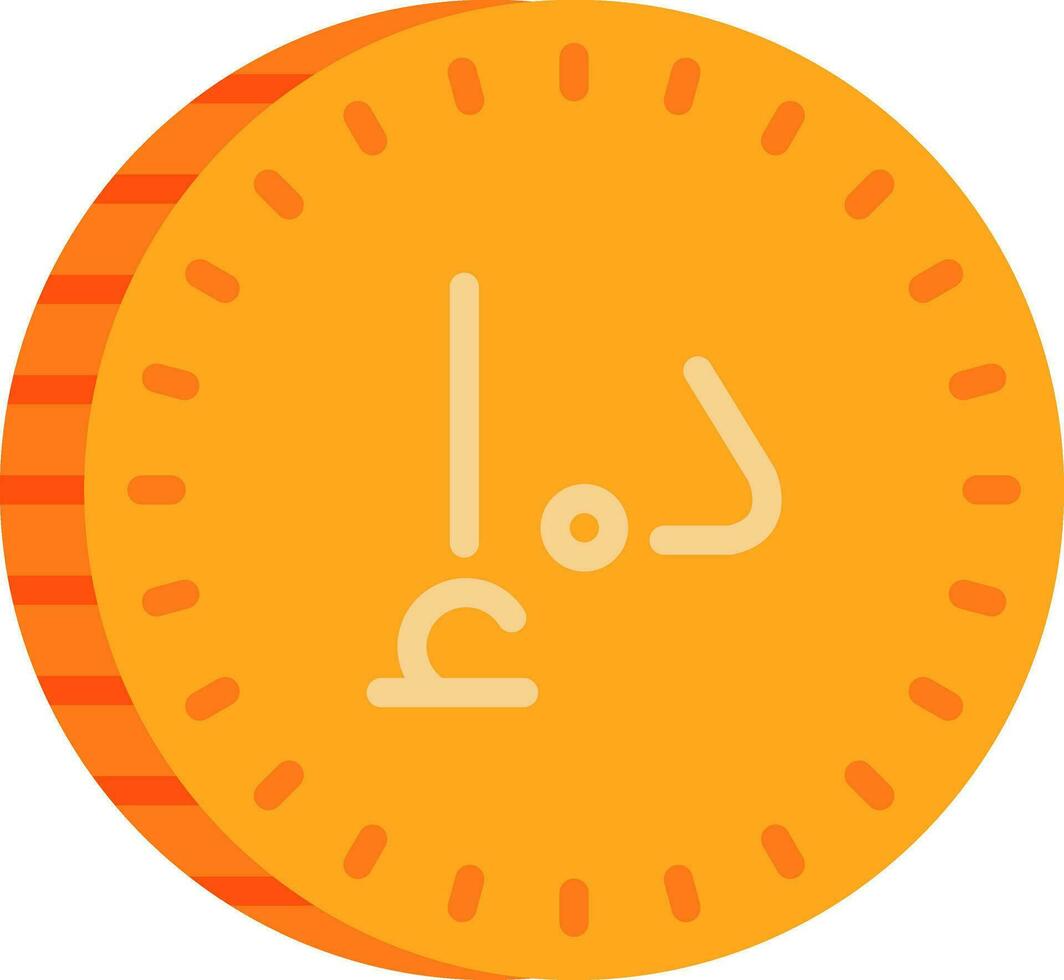 uae dirham vector icono diseño