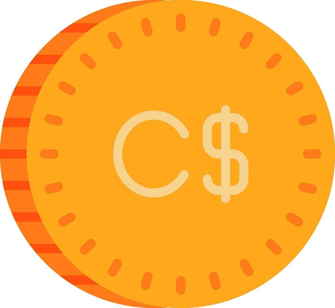 Canadian Dollar Vector Icon Design