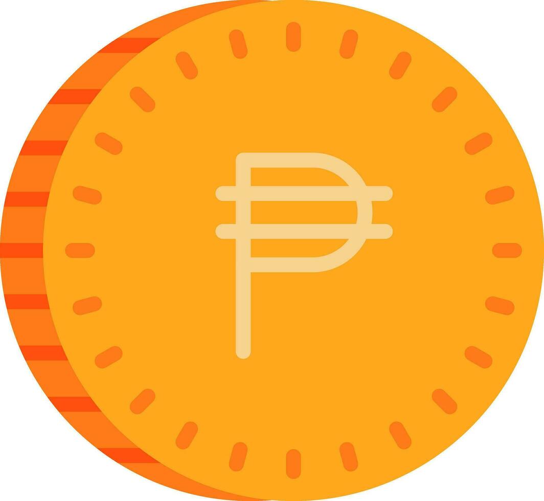 filipino peso vector icono diseño