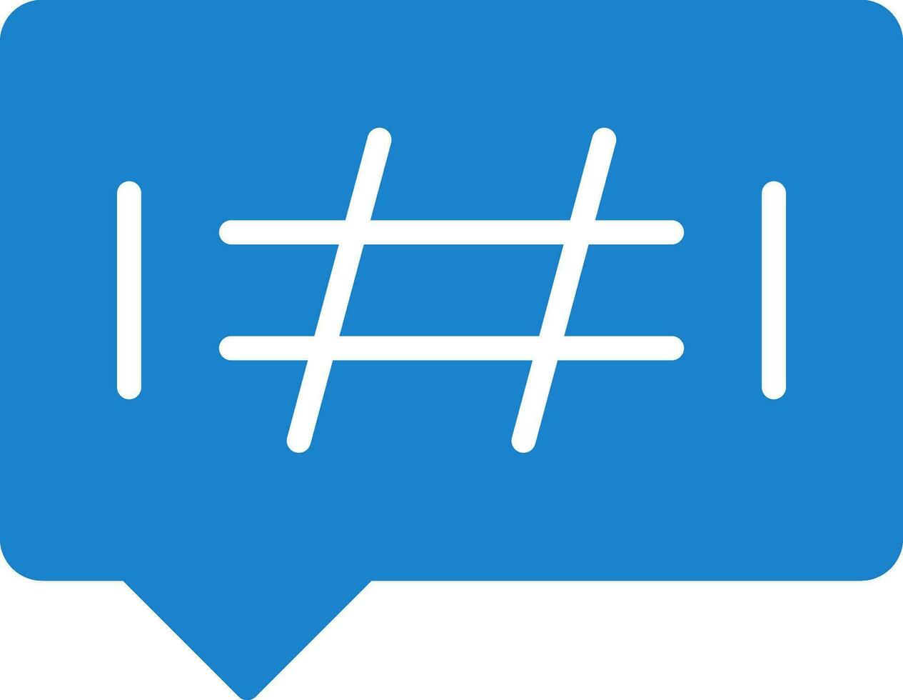 Hashtags Vector Icon Design