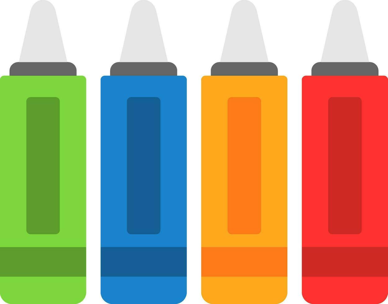 Crayons Vector Icon Design