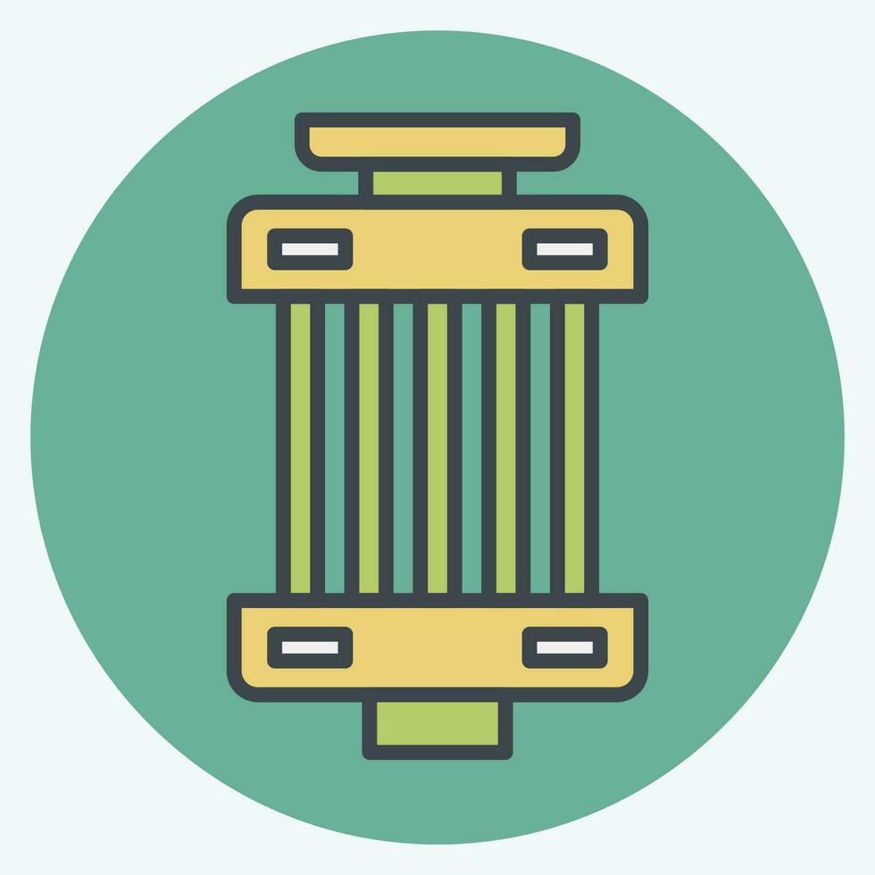 Icon Filter. related to Car ,Automotive symbol. color mate style. simple design editable. simple illustration vector