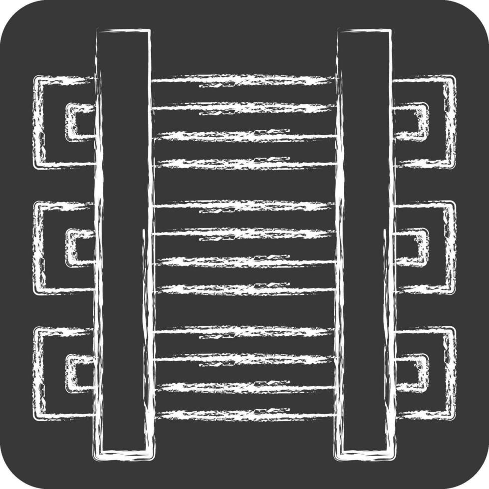 Icon Train. related to Mining symbol. chalk Style. simple design editable. simple illustration vector