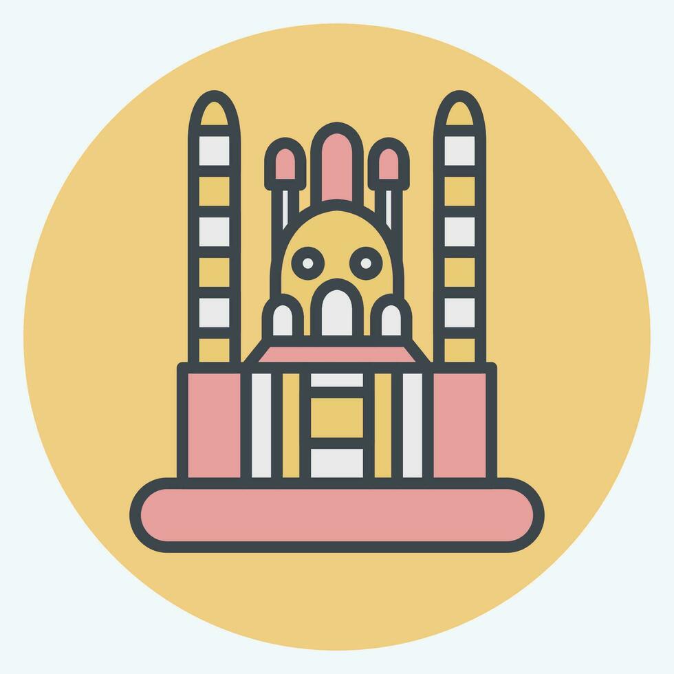 Icon Ankara. related to Capital symbol. color mate style. simple design editable. simple illustration vector