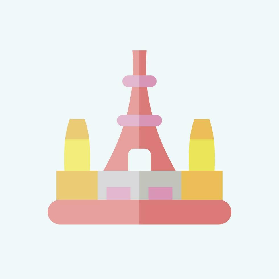 Icon Tokyo. related to Capital symbol. flat style. simple design editable. simple illustration vector