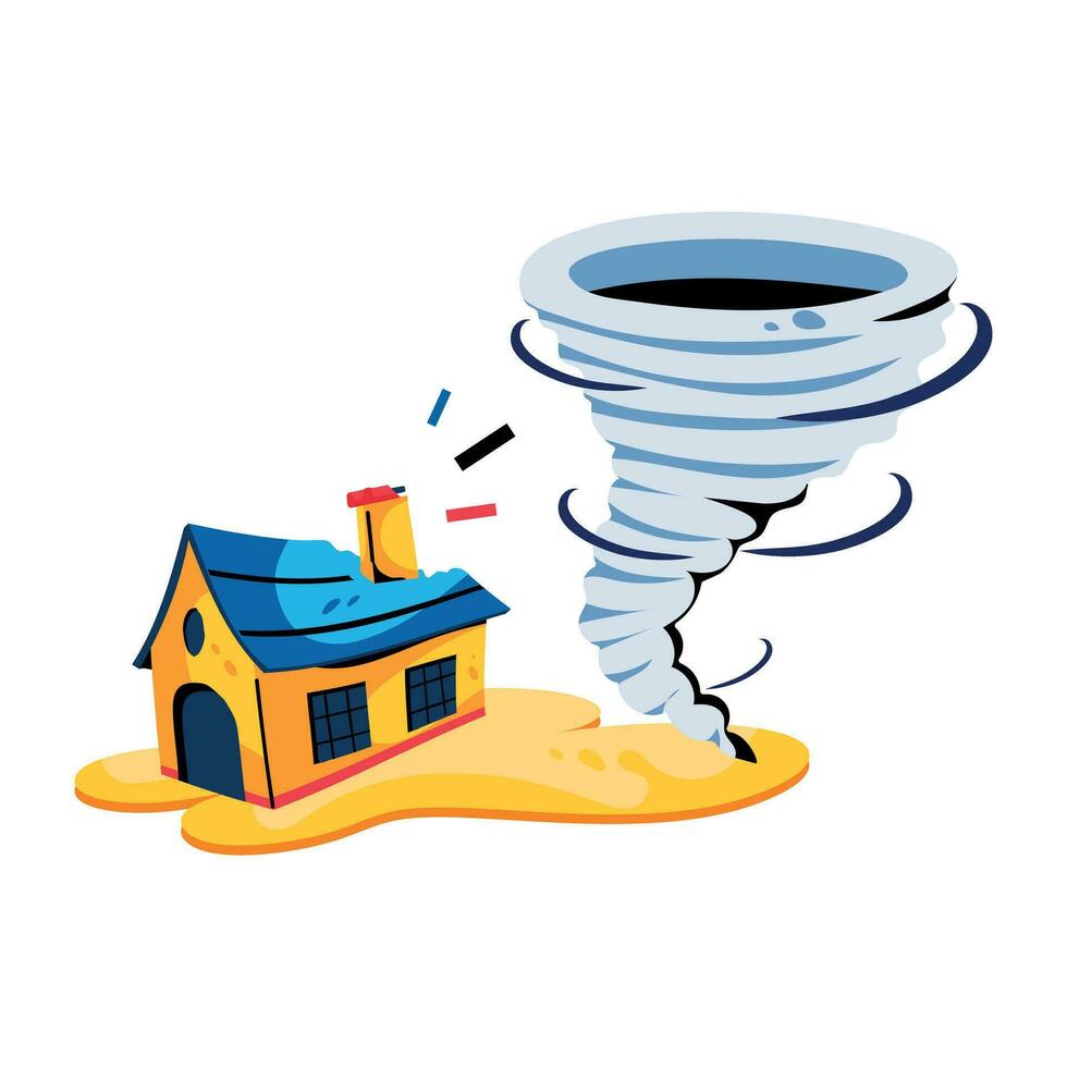 Trendy Tornado Concepts vector