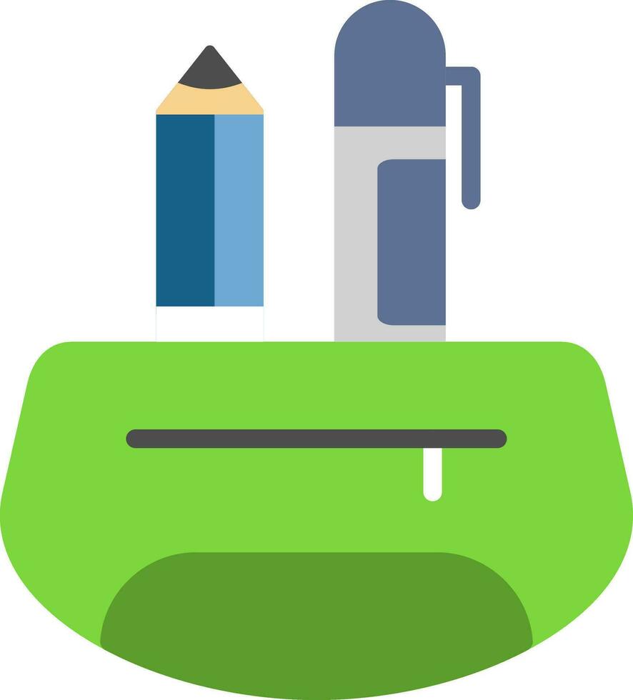 Pencil Case Vector Icon Design