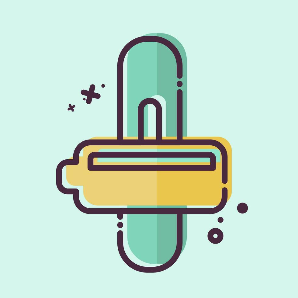 Icon Automatic Transmission. related to Car ,Automotive symbol. MBE style. simple design editable. simple illustration vector