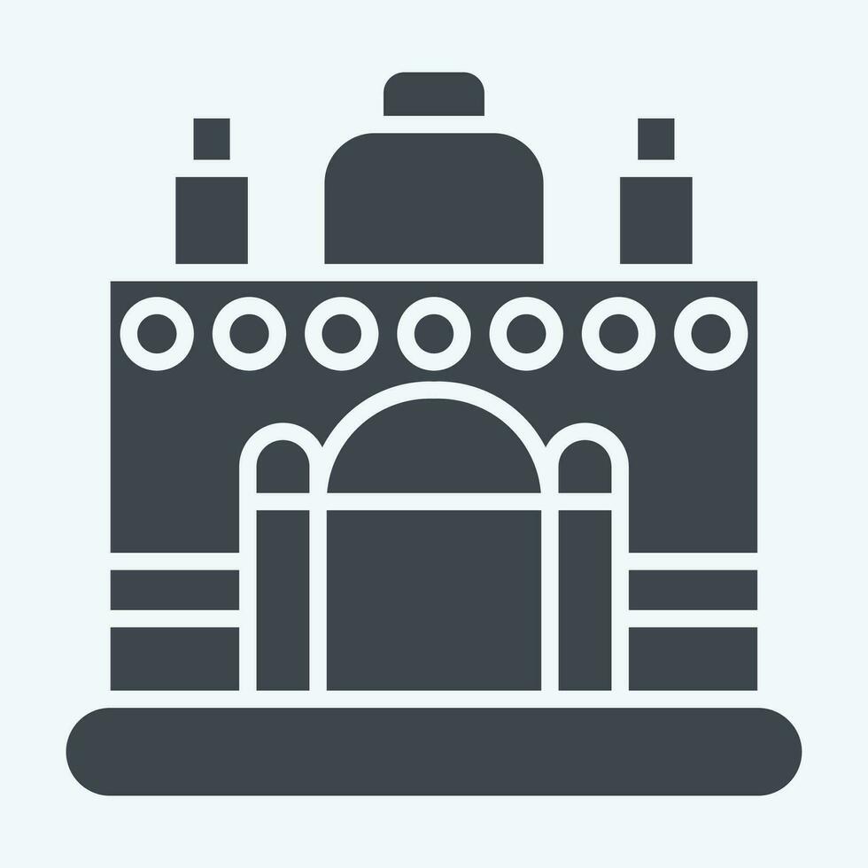 Icon Vientiane. related to Capital symbol. glyph style. simple design editable. simple illustration vector